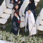 章子怡苏芒进入双宋婚礼内场开心互动 章子怡苏芒进入双宋婚礼内场开心互动